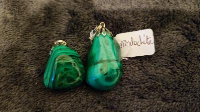 Pendentif en malachite 