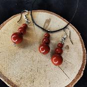 Parure en jaspe rouge, Bubble's