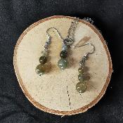 Parure en labradorite, Bubble's