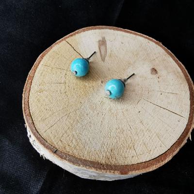 Boucle d'oreille en turquoise, just'1