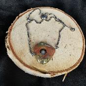 Bracelet en unakite et pierre de lune blanche