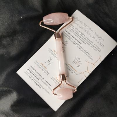 Rouleau en quartz rose