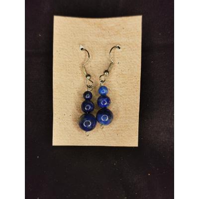 Boucle d'oreille en lapis lazuli, Bubble's