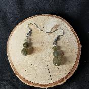 Boucle d'oreille en labradorite, Bubble's