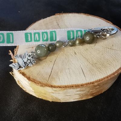 Marque page en labradorite 