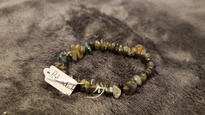 Bracelet Baroque en chips de labradorite
