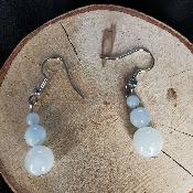 Boucle d'oreille aigue marine, Bubble's