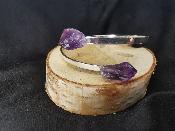 Bracelet jonc améthyste 
