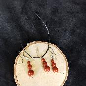 Parure en jaspe rouge, Bubble's