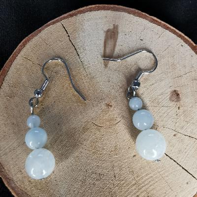 Boucle d'oreille aigue marine, Bubble's