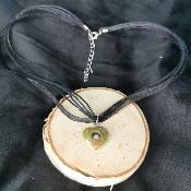 Collier en unakite et pierre de lune blanche