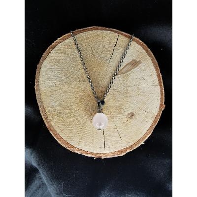 Collier en quartz rose just'1