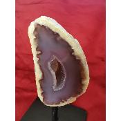 Géode d'agate sur pied