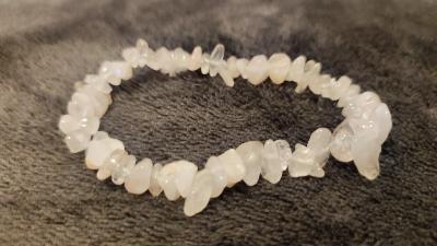 Bracelet Baroque en chips de quatz rose
