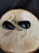 Boucle d'oreille en onyx 